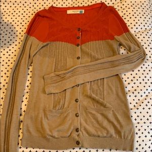 Anthropologie color block cardigan